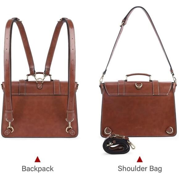 Backpack for Women Briefcase Messenger Laptop Bag - Picture 5 of 7